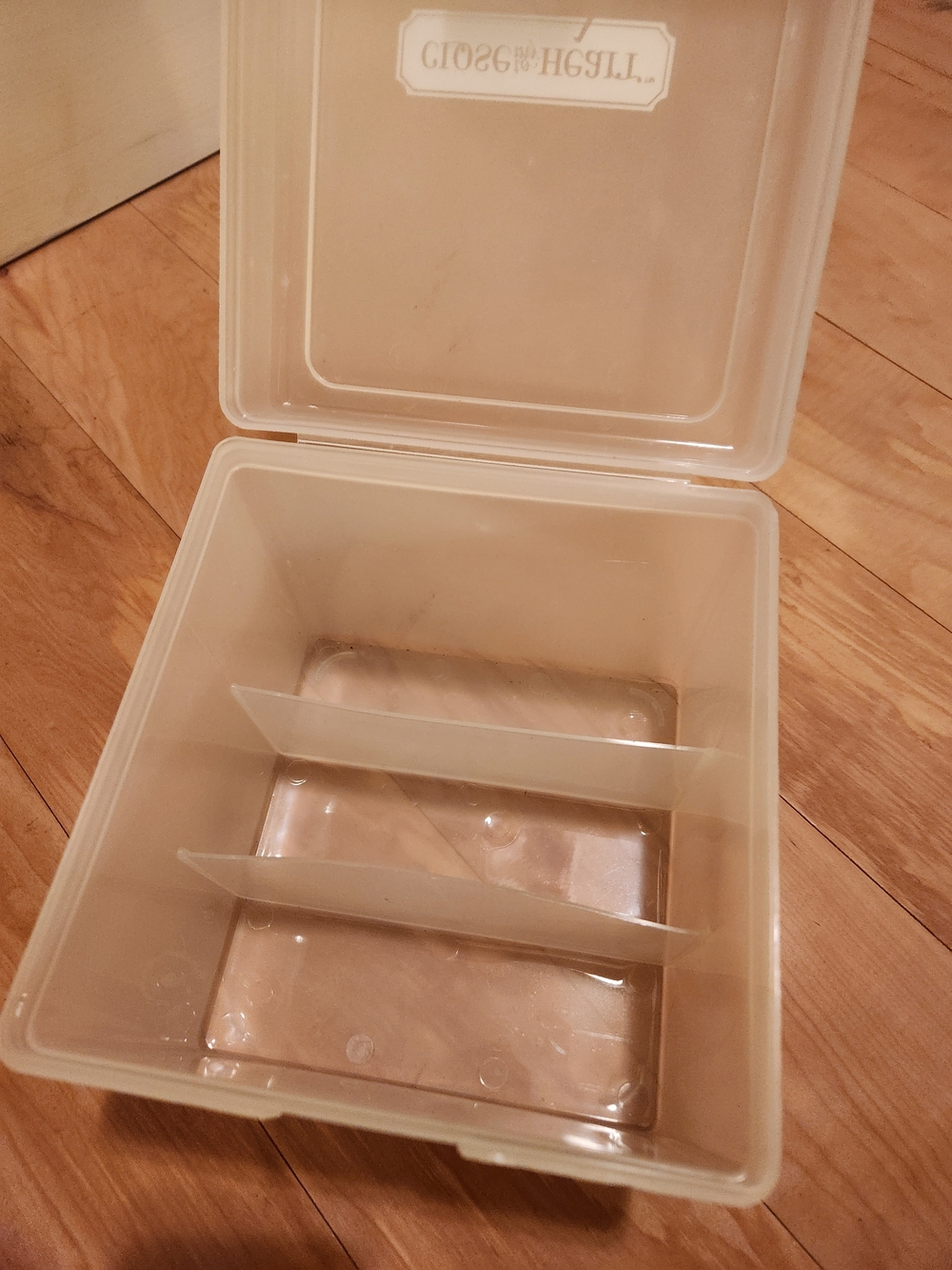 Cream Storage Box - Stackable Craft Organizer - Picture 3 of 5